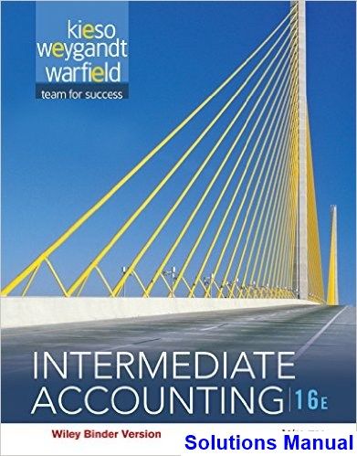 Intermediate accounting 16th edition solutions manual - chapter-16